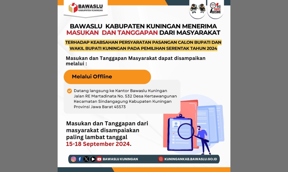 Informasi Masukan dan Tanggapan dari Masyarakat