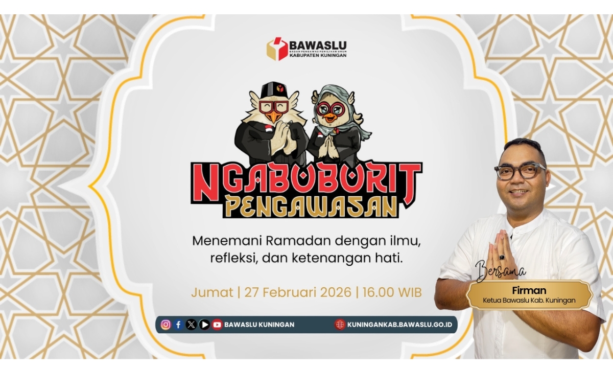 #NgabuburitPengawasan Bawaslu Kabupaten Kuningan, Episode 1 Bersama Firman (Ketua Bawaslu Kabupaten Kuningan) dengan tema Penguatan Spirit Pengawasan diluar Tahapan Pemilu